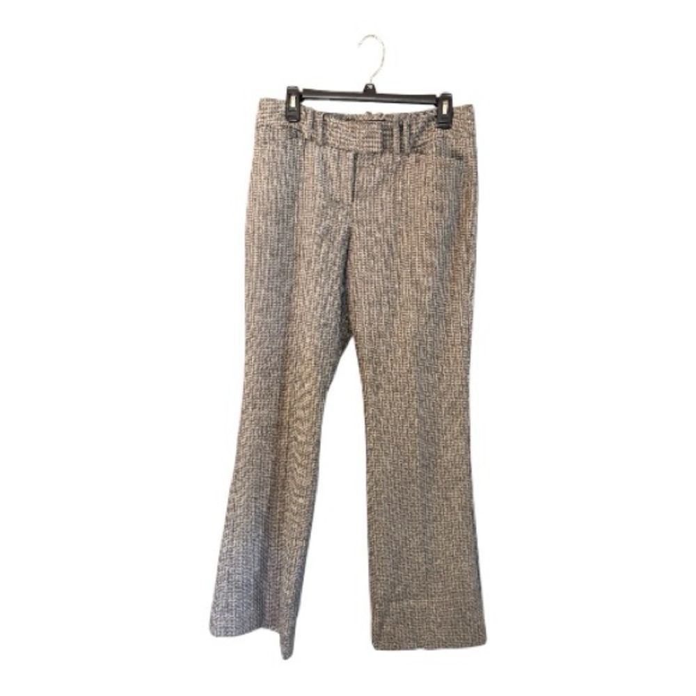 The Limited Gray Herringbone Wool Blend Dress Pants 8